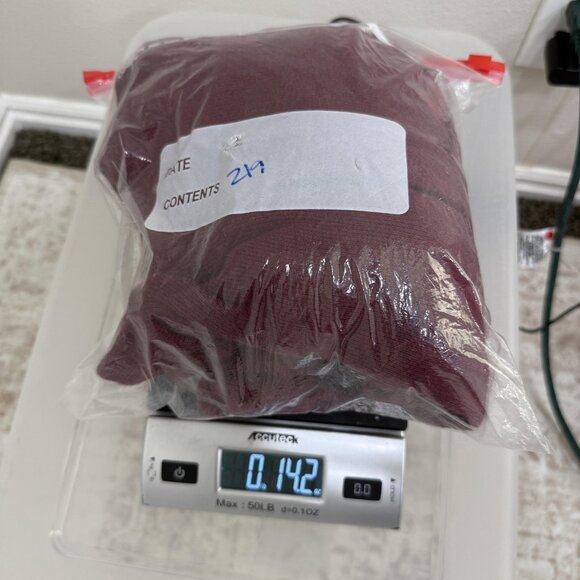 J Crew Sweater Womens XS Red Maroon Wool Blend Cowl Neck Pullover Pockets Cozy - Picture 11 of 11